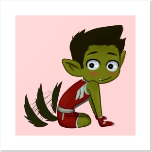 Chibi Beast Boy Posters and Art